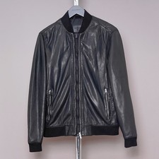 All saints leather jacket - leather, mens