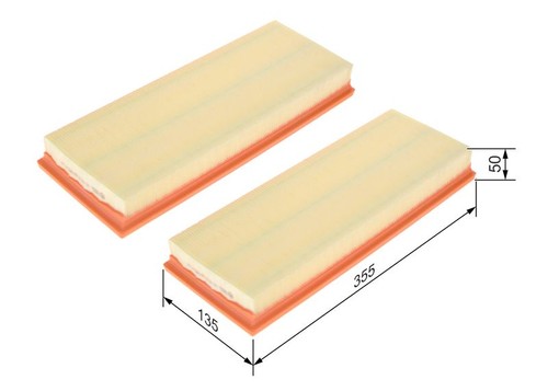 Bosch engine air filter - engine, fits