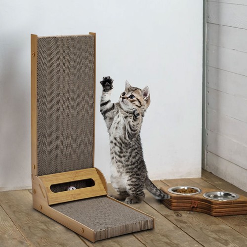 Shaped cat scratcher - scratcher, board