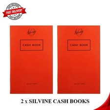 2 x Silvine | Red Pocket Cash Book | 158mm x 99mm | Business & Industrial Use .