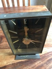 Unusual 8 day mantle clock with skeleton works 