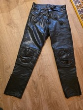 Mens Leather Bike Trousers Size 38