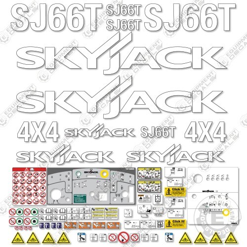 Fits skyjack sj66t decal kit - sj66t,