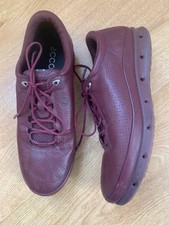 Ecco Trainers/Golf Shoes Burgundy  Yak Leather Gore-Tex Women's UK 6 EU 39