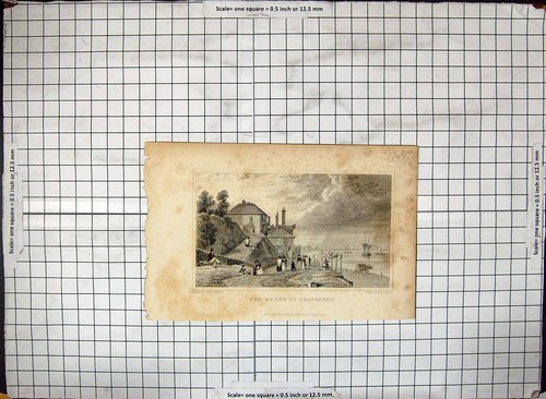 Antique old print 1828 - antique,
