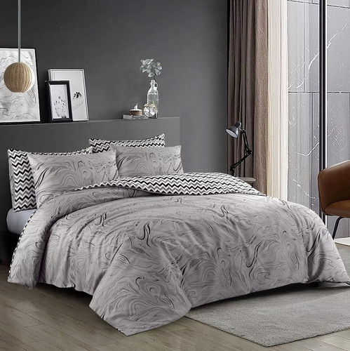 Grey duvet cover 100 egyptian - grey, 100%