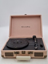 Crosley Cruiser Pink Turntable Portable CR8005A AC3 3 Speed No Power Cable