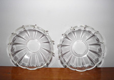 Pair,  vintage, crystal glass