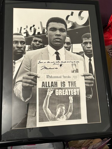 Signed 16x20 muhammad - signed, ali