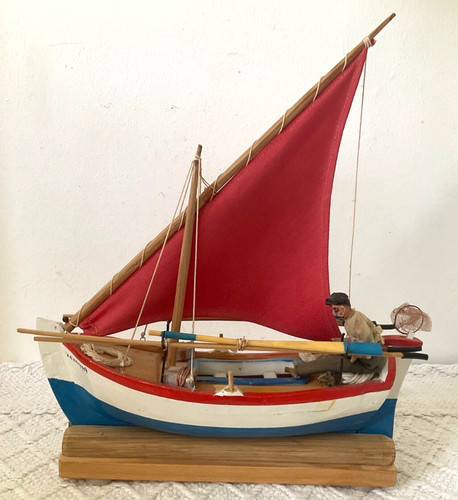 Colourful model fishing sail - model,