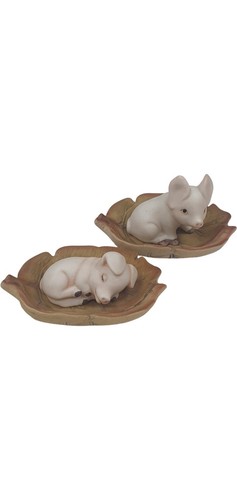 Porcelain pig figurines - porcelain,