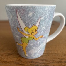 Rare Unused Disney Tinkerbell Tapered Coffee Mug Tea Cup Ceramic Peter Pan VGC