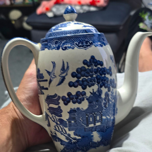 Vintage blue willow pattern - willow,
