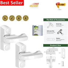 Durable White Window Locks