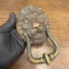 Vintage Brass Lion Head Door