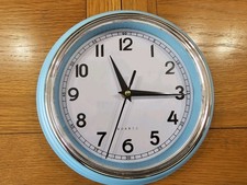 7" Wall Clock - Baby Blue &