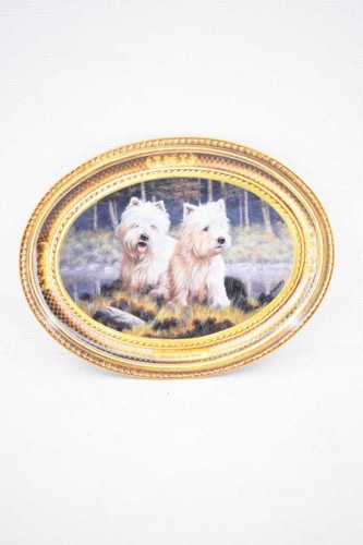 Oval plate westies the - plate,