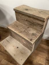 horse wooden mounting block steps timber reclaimed scaffolding boards 