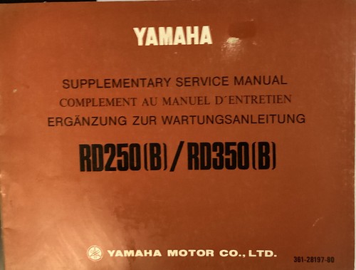 Yamaha genuine workshop manual