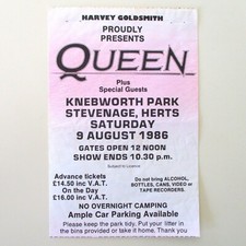 Queen Knebworth Park 1986