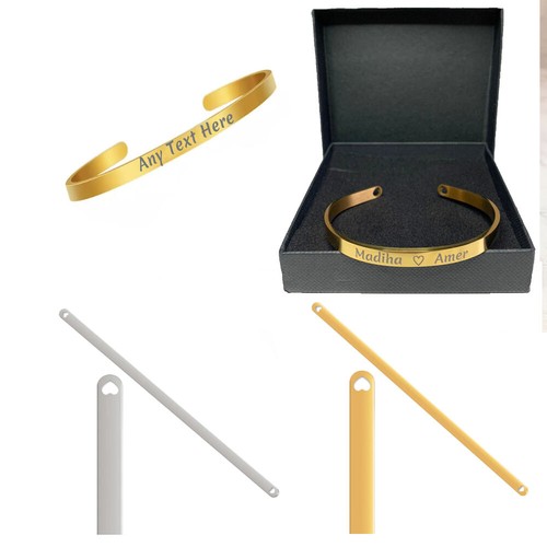 Personalised engraved bracelet - engraved,