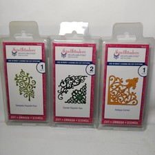 3 Packs Spellbinders Dies Antique Corner Flourish Shapeabilities Cut Emboss