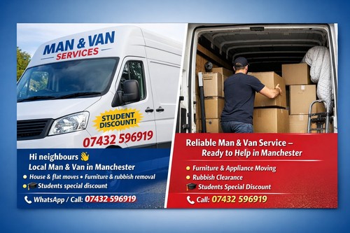 Man and van - and, house
