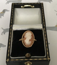 Antique Vintage 9ct Gold Cameo