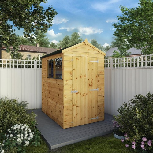 6x4 wooden garden shed shiplap - shed,