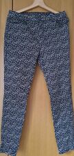 Ladies Skinny black n tan floral Denim Jeans Size 14