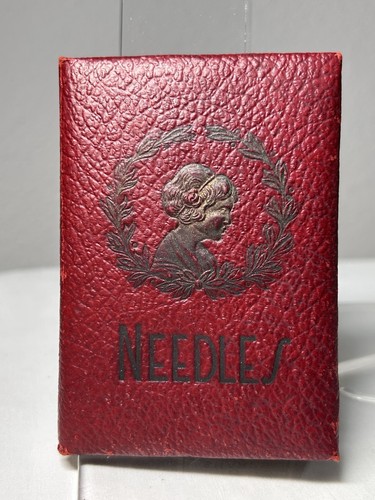 Vintage sewing wallet needle - sewing,