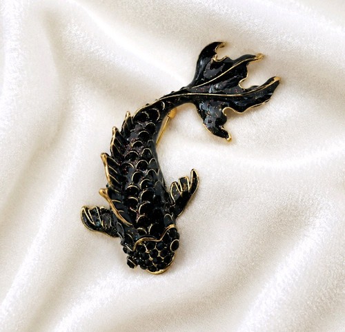 Large black koi - koi, carp