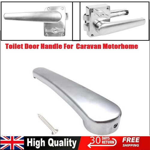 Toilet door handle silver - toilet,