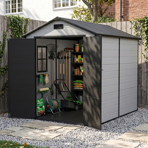 Plastic garden shed - garden, 6x8