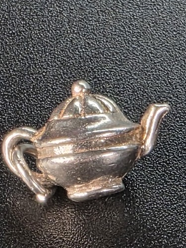 Vintage sterling silver teapot - silver,