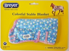 Breyer 2053 Colourful Stable Blanket Traditional series 1:9 blue horse rug