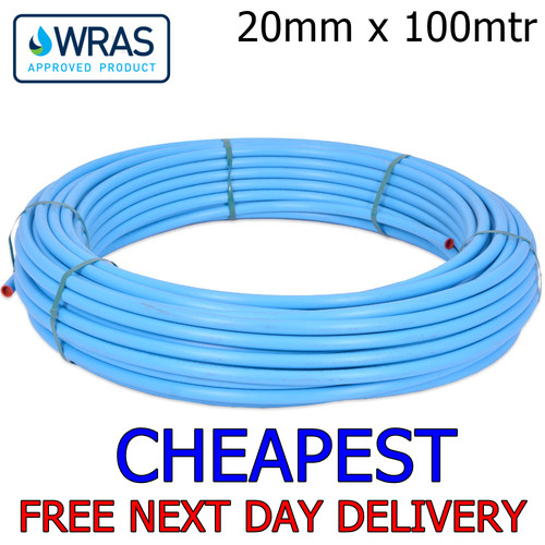 20mm blue mdpe water mains - blue,