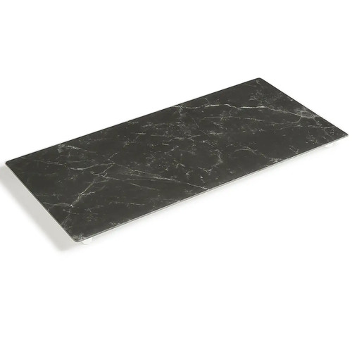Large black marble - marble, glass