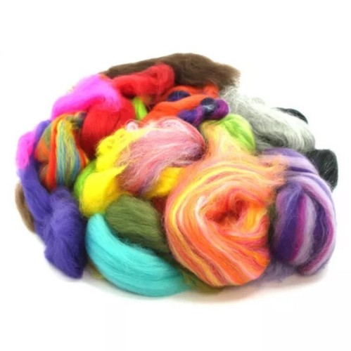 Merino wool off cuts - wool, mixed