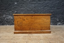 Antique 19thC Elm Trunk /