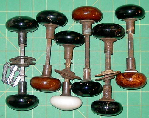 Vintage doors porcelain knobs - porcelain,