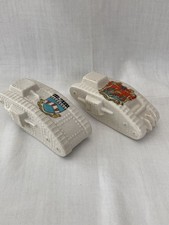 Two Arcadian crested china WW1 tanks