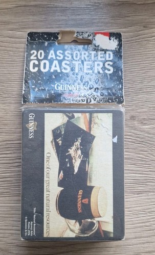 Guiness 20pk card coasters - guiness,