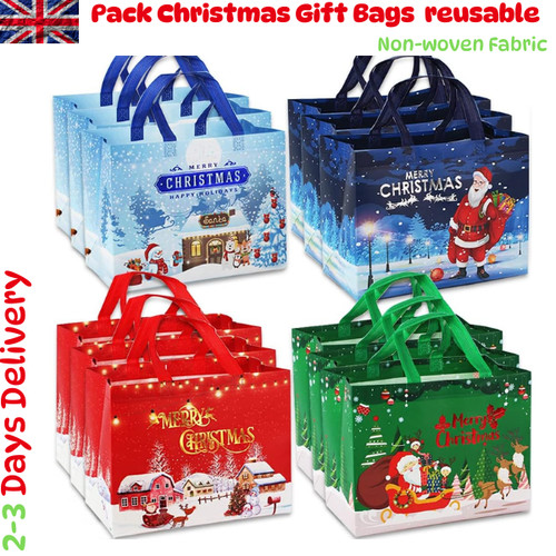 Christmas gift bags reusable - christmas,