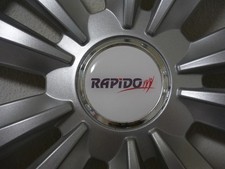 Rapido 2x wheel sticker motorhome sticker, 56mm, 3D doming, wheel hub sticker