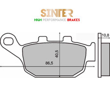 Pair Rear Brake Pads Synthetic