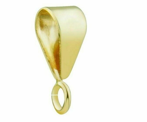 9ct gold pendant - gold, bale