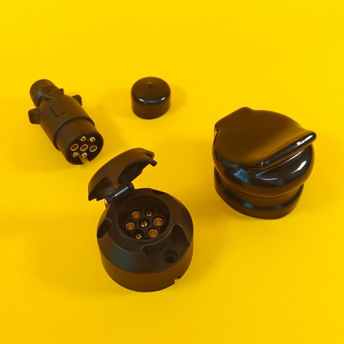 Pin socket plug pvc - &, +