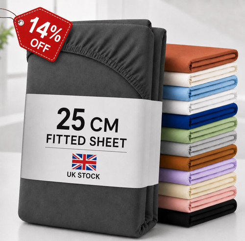 Full fitted bed sheet extra - full,