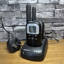 Binatone Terrain 650 Twin Walkie-Talkies in Black /w Charger Dock & AC Adapter